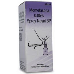 MOMETASONA 0,5% SPRAY NASAL X 10 ML (50 MCG X 100 DOSIS)