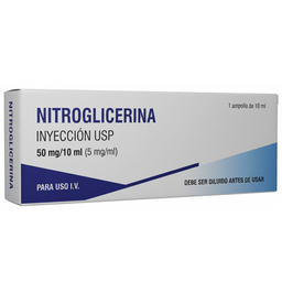 NITROGLICERINA 5 MG / ML X 10 ML AMP