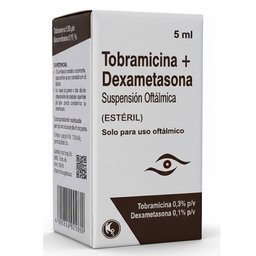 TOBRAMICINA + DEXAMETASONA (TODEX) 0,3% / 0,1% GOTAS 