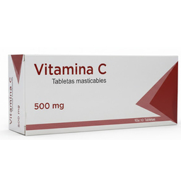 VITAMINA C 500 MG X 10 TAB MASTICABLE 