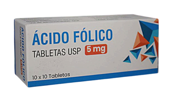 Ácido fólico 5mg x 10tab