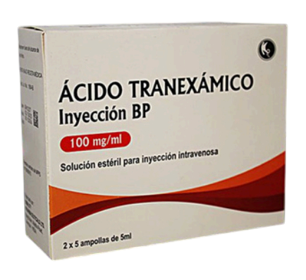Ácido tranexámico 500mg/5ml amp