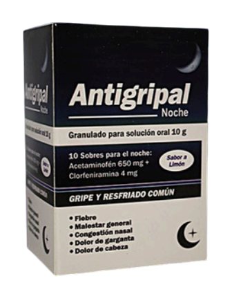 antigripal granulado noche x10 sobres