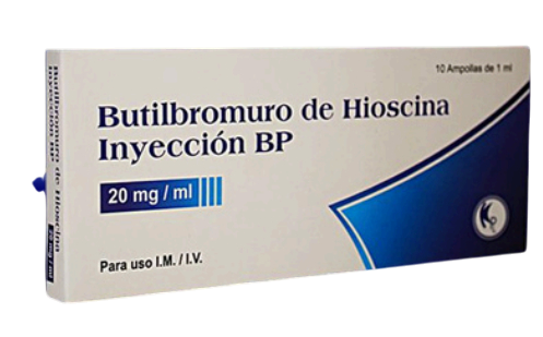 butilbromuro de hioscina 20mg/ml x 1ml amp