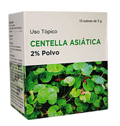 centella asiática 2% polvo 1 sobre