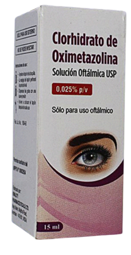 oximetazolina 0.025% gotas oftálmicas