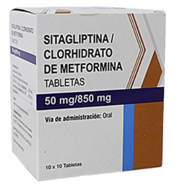 metformina + sitagliptina 850mg + 50mg x 10tab