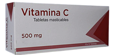 vitamina c 500mg x 10tab masticable